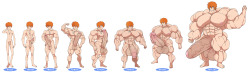 lostanemone:  Final chart update of my latest muscle growth drive