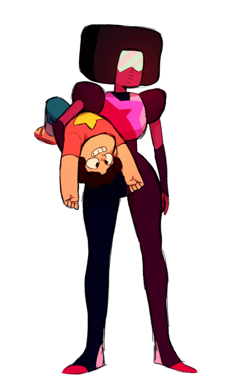 s0lsticedraws:  Steven seems to like being carried so I drew