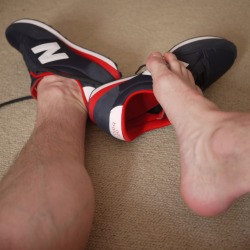 polosocks:  Playing with my stinky sneakers
