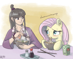 king-kakapo:   Could someone please draw Maya Fey and Fluttershy