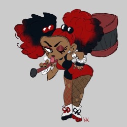 mightymorphinmimi: Harley Quinn design idea that has been chillin