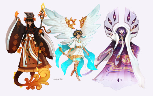 aliciarose-art:  Redesigned the Archon outfits! Just for fun