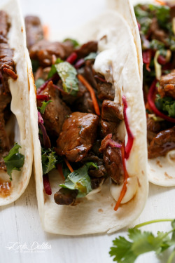 do-not-touch-my-food:  Korean Bulgogi BBQ Beef Tacos  All the