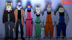 starfoxtheanimatedseries:  A character lineup from “Star Fox: