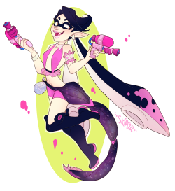 skirtzzz:  This Squid Kid is gunnin’ for you! Callie form Splatoon