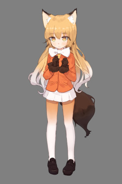 ezo red fox (kemono friends) drawn by shone - Danbooru