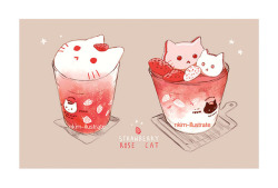 nkim-doodles:  Some more cat drinks! Sorry I haven’t posted