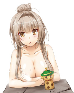 Gelbooru- Image View - 1girl amagi brilliant park bathing blush