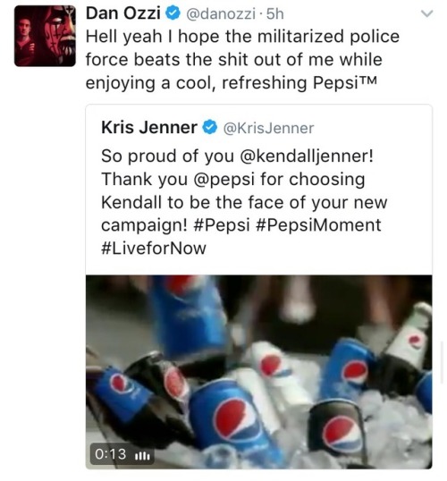 theimaginarythoughts:  loubeesarmy: andinthemeantimeconsultabook:  The Best of Twitter dragging Pepsi™ and Kendall Jenner’s ignorant ass for that horrendous new ad they just released.  How y'all gonna defend her ass? “She is just doing her job”