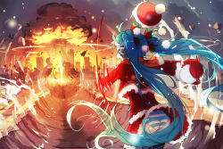 dekoi2501post:  「miku Christmas 认真雪球」/「千夜QYS3」の作品