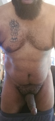 buttbanga85:  Just hanging out with my cock out :-) I love every