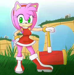 asknikoh:  Amy Rose (Sonic the Hedgehof series)Still dont like