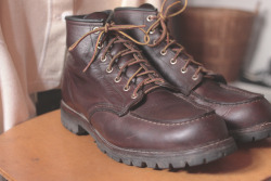 itsworn:  Red Wing 6” Moc Toe Briar Oil Brown Work Boots. About