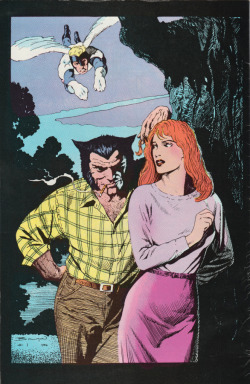 Illustration by John Bolton, from Classic X-Men No. 1 (Marvel