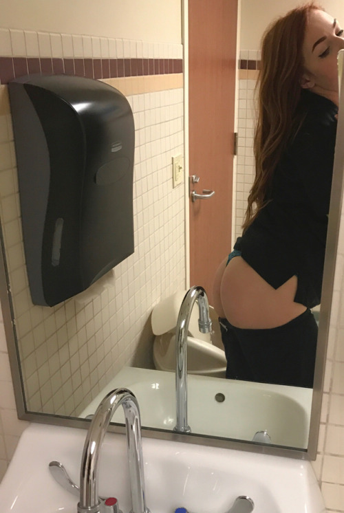 sexyworkselfies:  Fun in the bathrooms!  Bored to death at work? Miserable in your cubicle looking to have some fun?Come me us LIVE ON WEBCAM, we do all kind of stuff ;)  