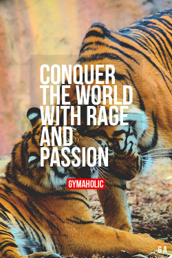 gymaaholic:  Conquer The World With Rage And Passion You deserve