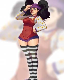 tovio-rogers:A full body #commission of #loonettetheclown from