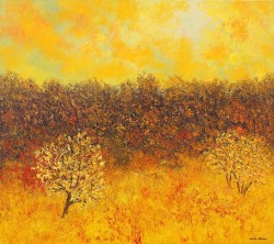 myfairynuffstuff: Karin Olsson (1928 - 2006) - Autumn Landscape.