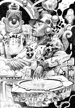 danlish1:  DJ Qbert for the Egostrip collection :) I’ll colour