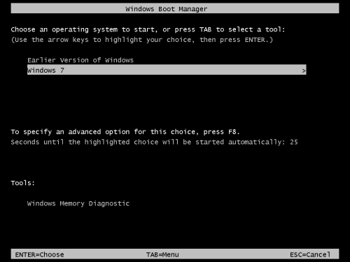never-obsolete:  Windows 7 - Boot Manager