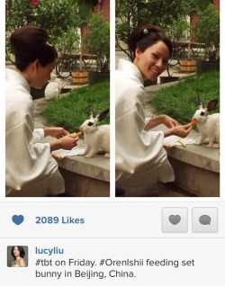 beanarie:  Because of course Lucy Liu took time off from her