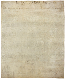 todaysdocument:  “IN CONGRESS, July 4, 1776.The unanimous Declaration