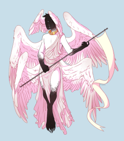 kitsiyo:Been thinkin’ about angels lately so I drew Saktiel