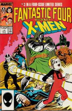 Fantastic Four vs. the X-Men No. 3 (Marvel, 1987). Cover art