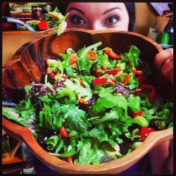 sequoiaemmanuelle:  Eat ya greens!!! #greensalad #goodforyou