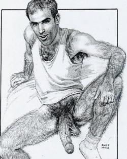 gay-erotic-art:  axxionman:  axxionman:  Roger Payne       (via