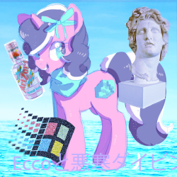 mewball: ✌ ☮ ✌ follow 4 more vaporwave pony ✌ ☮