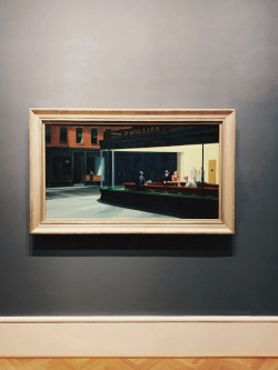 night-man-jon-gasca:Edward Hopper, NighthawksChicago Art InstitutePhoto