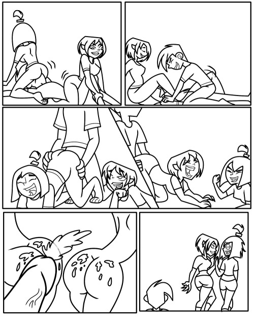 Camp W.O.O.D.Y. Camp Chaos pg.5 and 6 (W.I.P) Inks COMMISSIONED ARTWORK done by: Twisted-Persona: Concept and idea: me ______________________ Danny’s little behind the bushes quickie with Gwen and Sam. Page 5 with added dialog…and Page 6