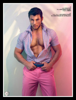 glamboyl:  Real Men Wear Pink. Daniel Garofali shot by Exterface