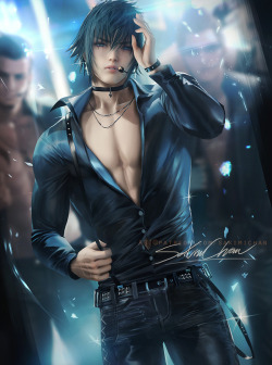 sakimichan:   My take on kpop inspired version of Noctis from