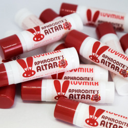officialluvmilk: NEW! Aphrodite’s Altar Lip Balm Scented mainly