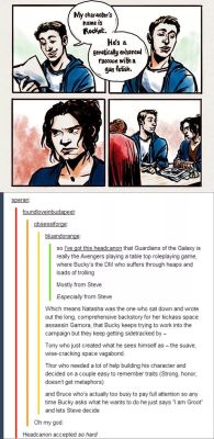 This is litterally the best Marvel headcanon I’ve ever seen. 