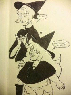 deathbydonutsdraws:  Starting off Inktober with some witch!gems