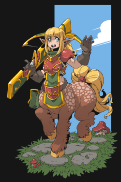 hushabyevalley: I’ve always wanted to draw a cute centaur girl.