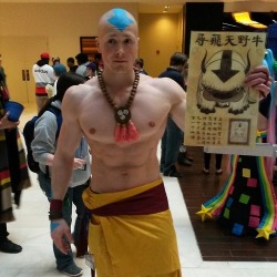 Avatar Aang cosplay, very well done too.