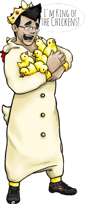 cotestrong:  KING OF THE CHICKENS! as requested by haleyscomett-art