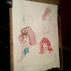 Drawing @ Dr.  Sketchys Boston.  Thanks for modelling, Allix.