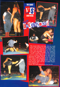 wcwworldwide:  “The Giant vs Loch Ness” - WCW Magazine [June