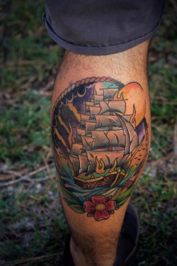 1337tattoos:  work by John Basco at American Vintage Tattoo in