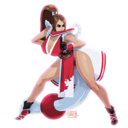 tovio-rogers:  mai shiranui drawn as a warm up    <3