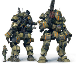 mechaddiction:  Titanfall Concept Art #mecha – https://www.pinterest.com/pin/254101603956950764/