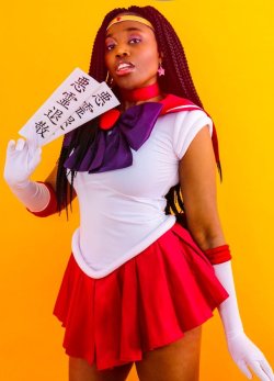 superheroesincolor: Sailor   Mars   #Cosplay by   ArtHardCosplay