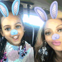 lovedroughts:Beyoncé & Blue On Snapchat 