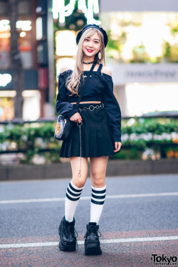 tokyo-fashion:  19-year-old Misuru on the street in Harajuku