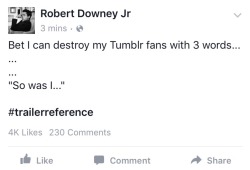 determinedlyhopeful:  How dare you Robert